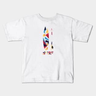 Surfing colorful board Kids T-Shirt